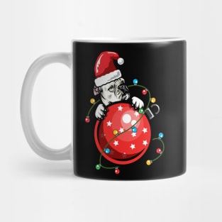 Santa American Bulldog Mug